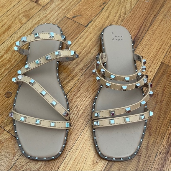 NWOT A New Day Embellished Strappy Sandals - Picture 2 of 3